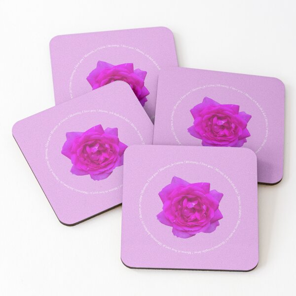 Item preview, Pink with message I love you Mom pale pink background designed and sold by Sofy5.