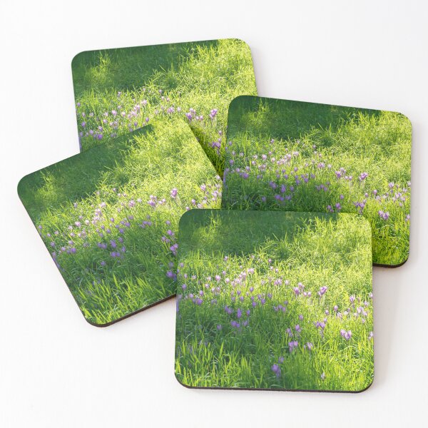 Item preview, Biophilic Crocus Carpet - Delicate Blooms and Grass Blades in the Sunshine designed and sold by Georgia Mizuleva.
