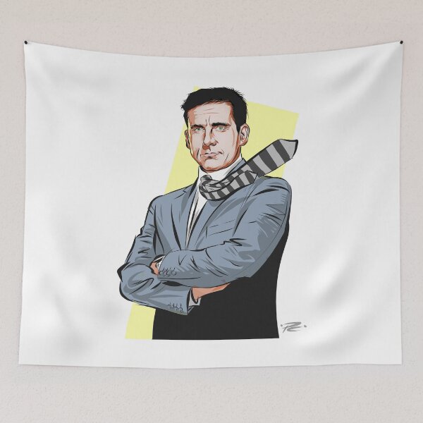 Item preview, Steve Carell - An illustration by Paul Cemmick designed and sold by TIGERDAVER.