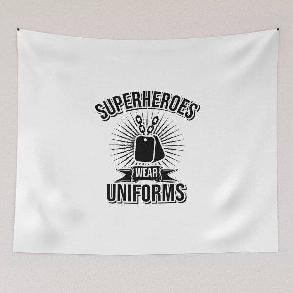 Item preview, Superheroes wear uniforms! designed and sold by Cutebutfunny.
