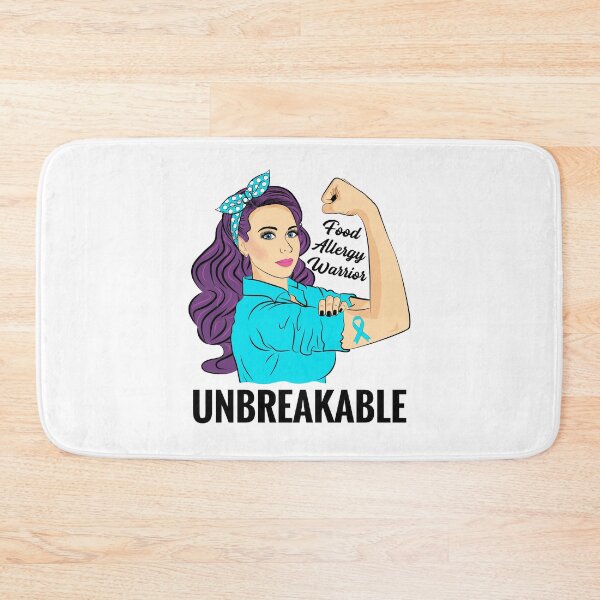 Item preview, Food Allergy Awareness Allergic Warrior Unbreakable designed and sold by ZNOVANNA.