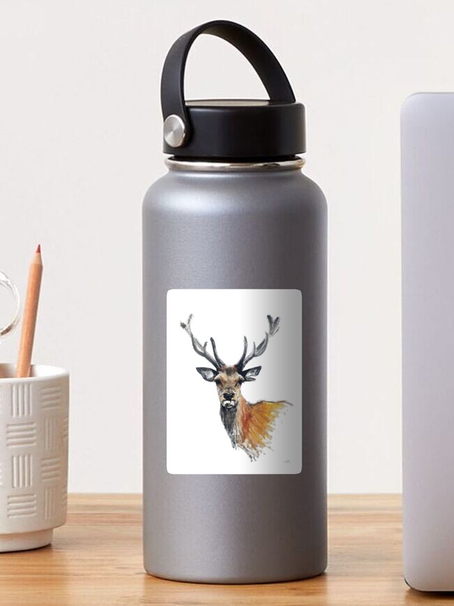 Thumbnail 1 of 3, Sticker, Stag designed and sold by RJArts.