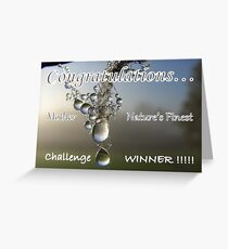 Challenge Winner Banner Greeting Card
