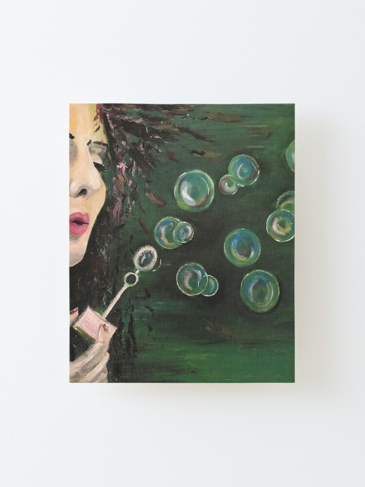 Alternate view of Bubbles Mounted Print