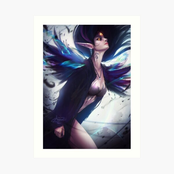 Raven Elf Art Print