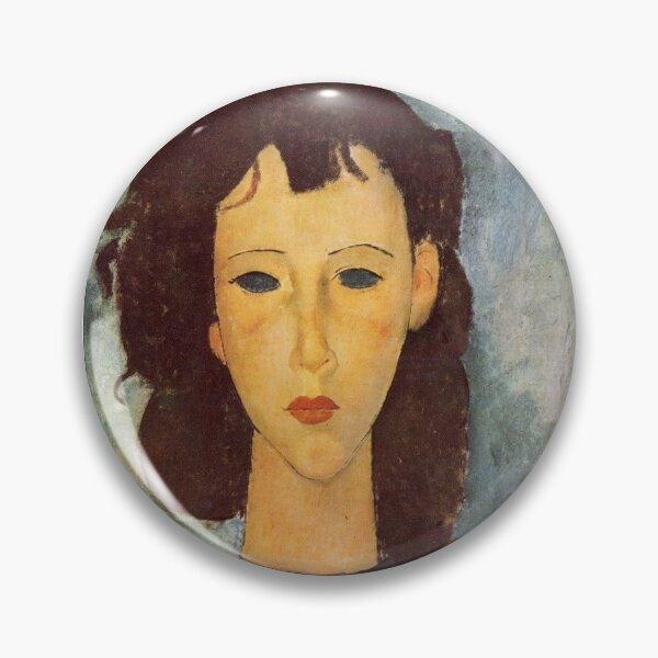 Item preview, Vintage Portrait painting by  Amedeo Modigliani (Italian, Livorno 1884–1920 Paris) designed and sold by Vintage Designs +.