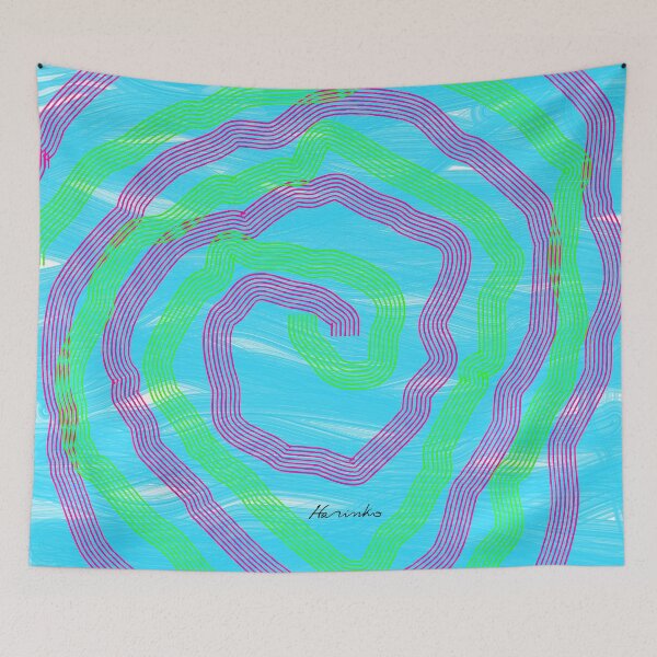 Item preview, Blue spiral designed and sold by Harinko.