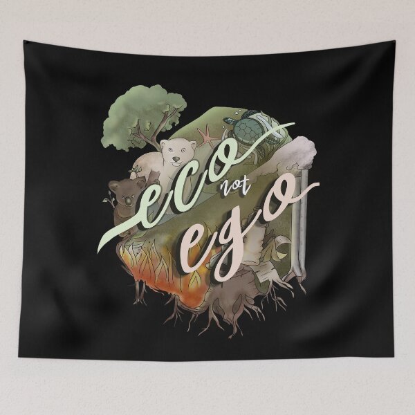 Item preview, Eco not Ego Green Planet Environmental Protection designed and sold by redshirtz.