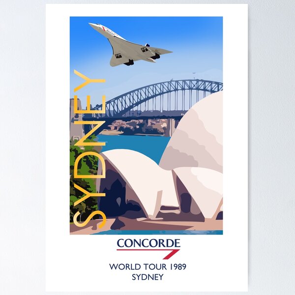 Item preview, Concorde World Tour 1989 - Sydney Australia designed and sold by Speedbirddesign.