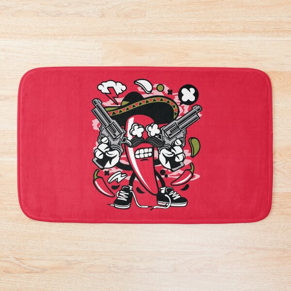 Item preview, Chilli Mexicano Cartoon Character - fun graphic - illustration that makes everyone smile ! designed and sold by Nickelparis.