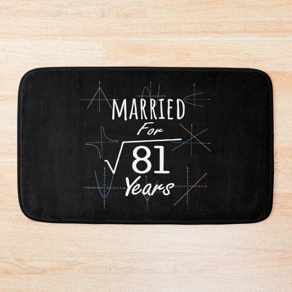 Item preview, Math 9th Anniversary Gift Married Square Root Of 81 Years design designed and sold by Grabitees.