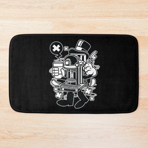 Item preview, Coffee Machine Cartoon Character - Funny illustration for Coffee lover Fun ! designed and sold by Nickelparis.