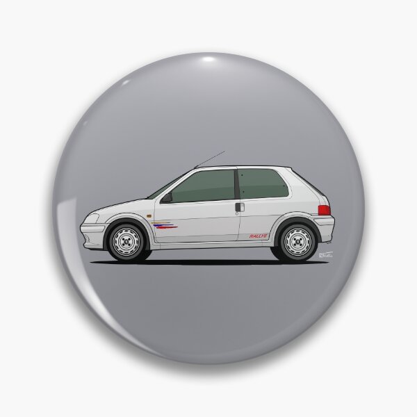 Item preview, S2 Peu geot 106 Rallye Single Illustration designed and sold by RJWautographics.