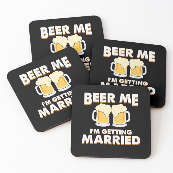 Item preview, Beer me beer cheers drink alcohol marriage gift designed and sold by redshirtz.