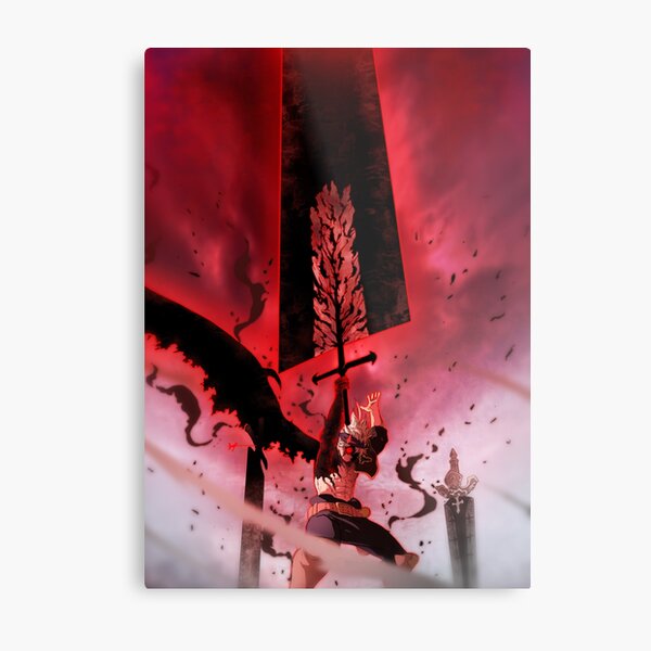 Black Clover Asta Metal Print