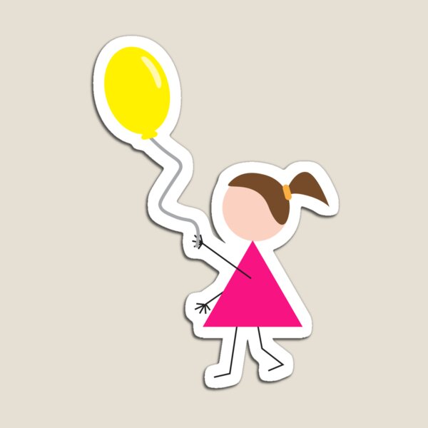 Item preview, Girl with Yellow Balloon designed and sold by sigdesign.