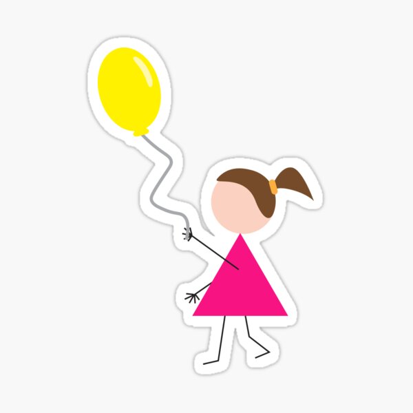 Item preview, Girl with Yellow Balloon designed and sold by sigdesign.