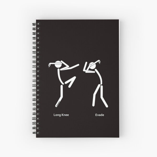 Muaythai Long Knee Spiral Notebook