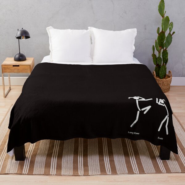 Muaythai Long Knee Throw Blanket