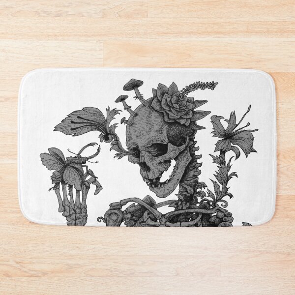 Item preview, skeleton and flowers series designed and sold by Artropodo.