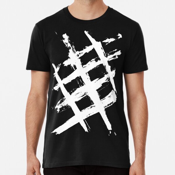 Hashtag brush strokes Premium T-Shirt