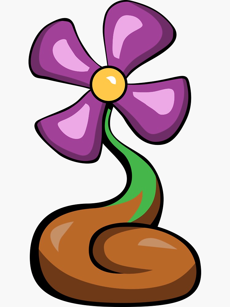 Poop Flower - Positive Thinking Art Print by Dzebburrah