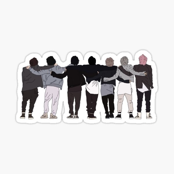 bts aesthetic stickers redbubble