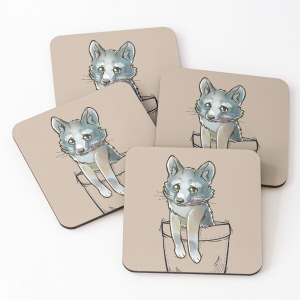 Item preview, Pocket Cute Grey Fox designed and sold by TechraNova.
