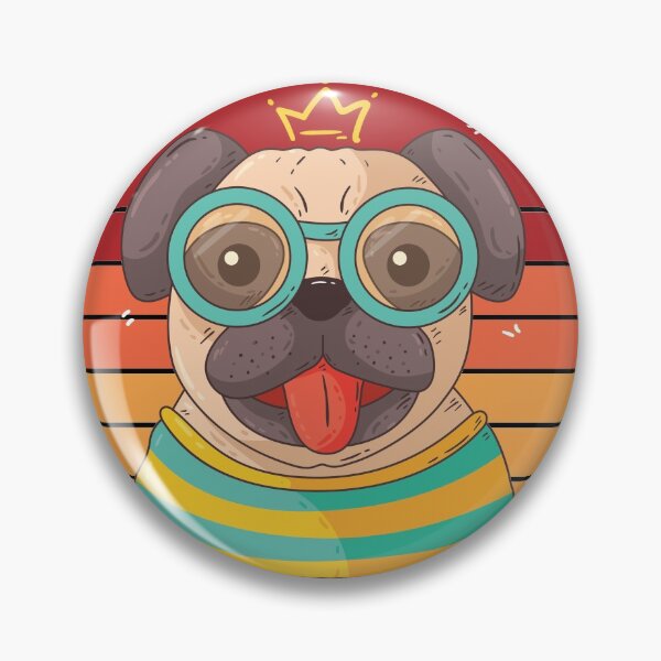 Item preview, kawaii buzing pug bee lover designed and sold by thehafdesigner.