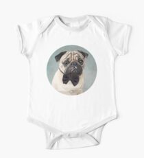 Body de manga corta para bebé Sr. Pug