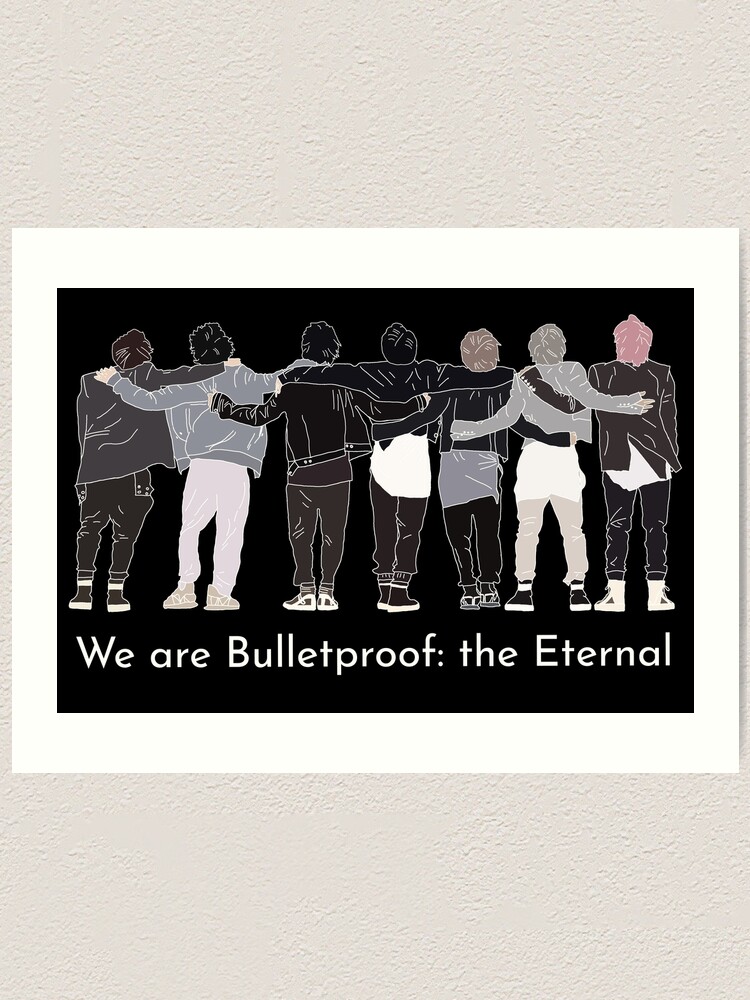 Bts On We Are Bulletproof The Eternal Designs Art Print By Noonastudio Redbubble