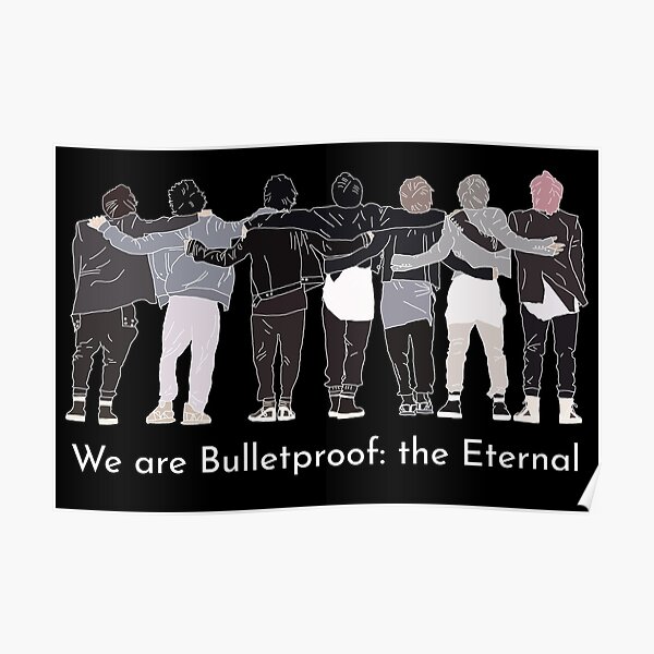 Bts On We Are Bulletproof The Eternal Designs Poster By Noonastudio Redbubble