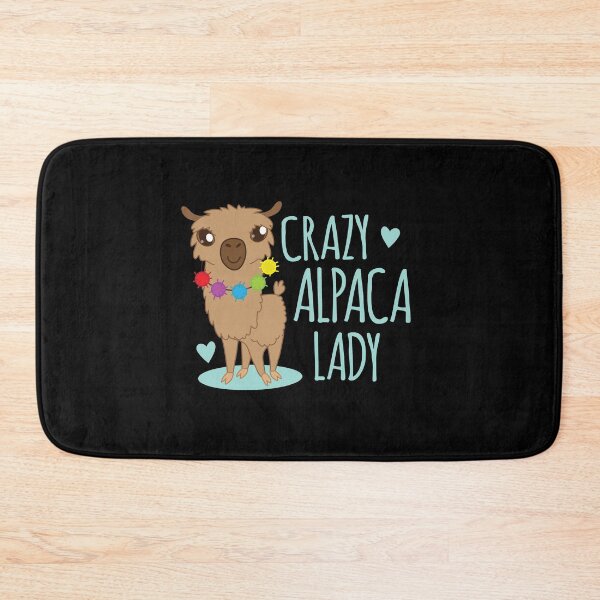 Item preview, Crazy alpaca lady (Super cute floofy version) designed and sold by jazzydevil.