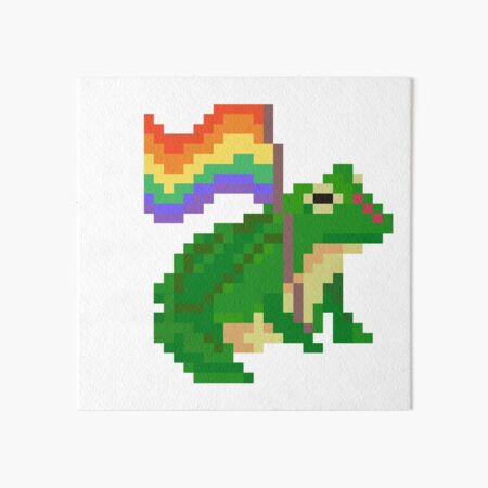 Pixel Lesbian Frog Pride\