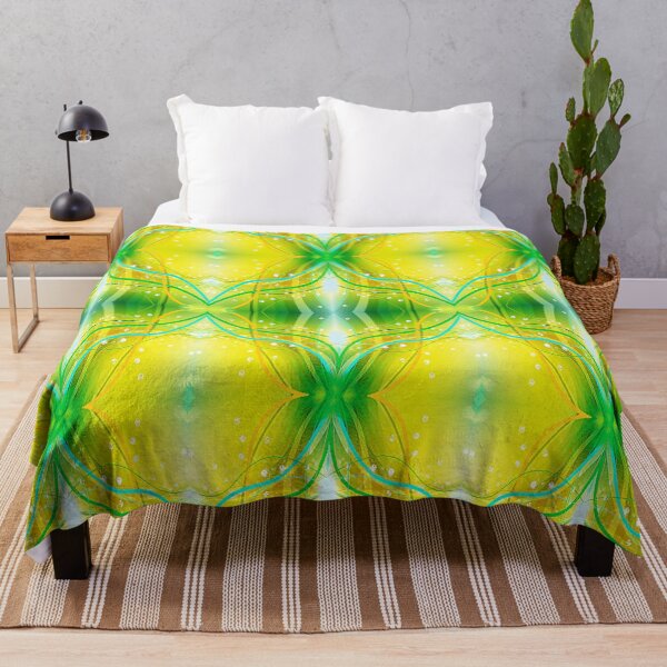 Item preview, VIBRANT YELLOW AND GREEN ABSTRACTO, psychedelic Arte Abstracto, abstract art design designed and sold by Adri Barnard.