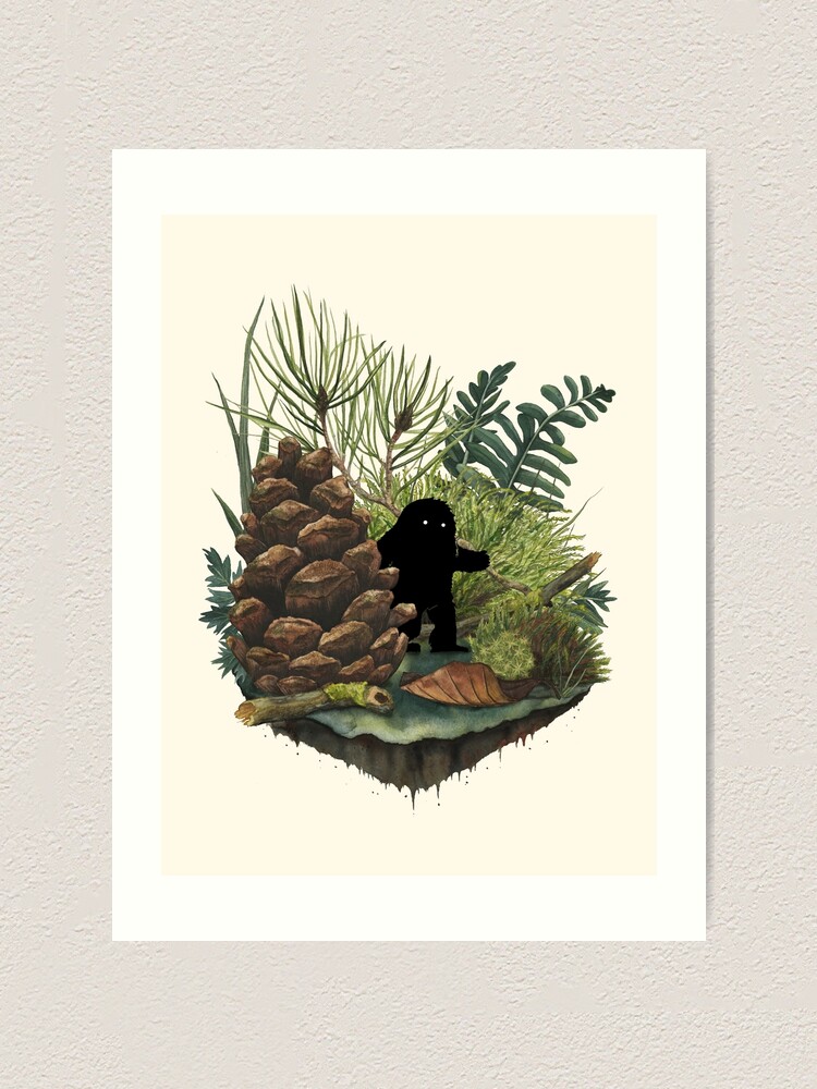 Alternate view of Tiny Sasquatch Art Print