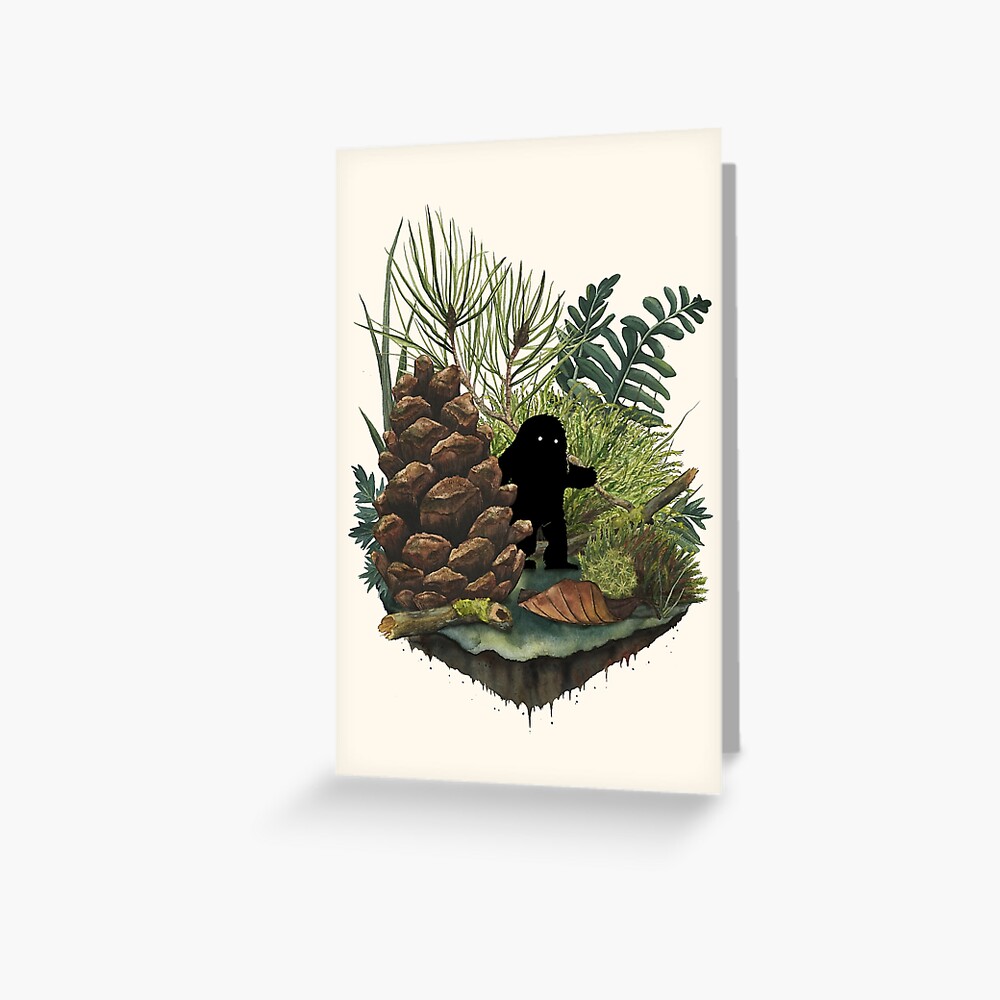 Tiny Sasquatch Greeting Card