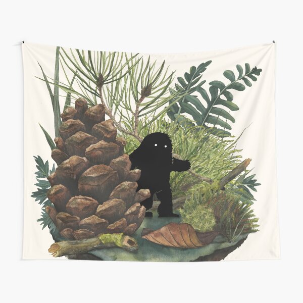 Tiny Sasquatch Tapestry