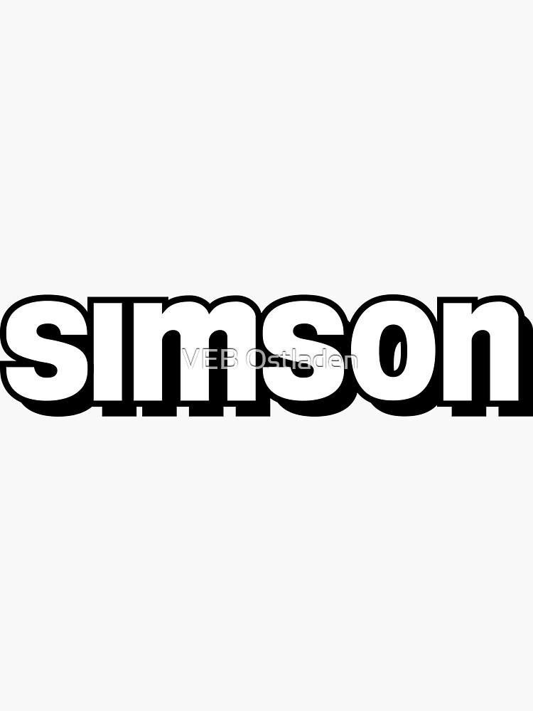 Simson logo 2 Sticker by VEB Ostladen