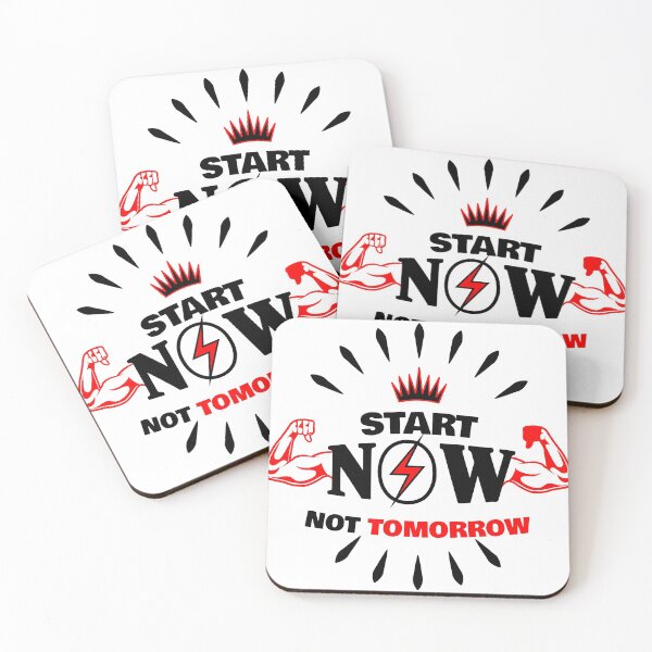 Item preview, START NOW NOT TOMORROW T-SHIRT, Fitness Words T-Shirts, planet fitness, gym workout tees	 designed and sold by Younes EL FEKRAOUI.