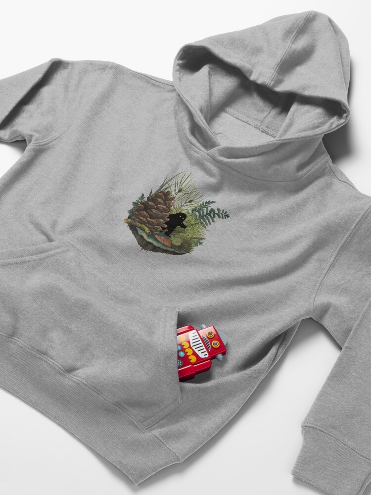 Alternate view of Tiny Sasquatch Kids Pullover Hoodie