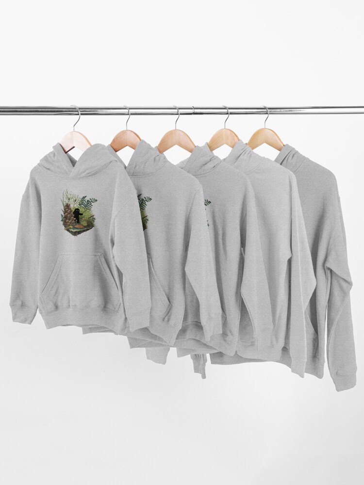 Alternate view of Tiny Sasquatch Kids Pullover Hoodie