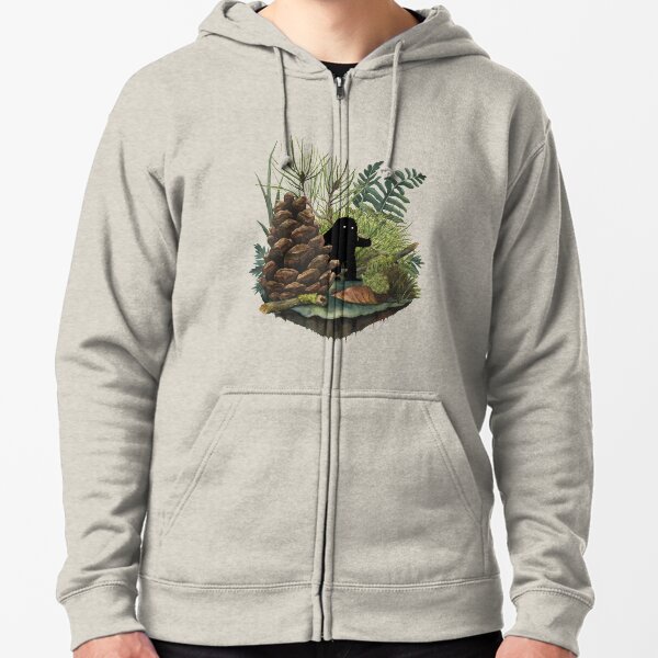 Tiny Sasquatch Zipped Hoodie