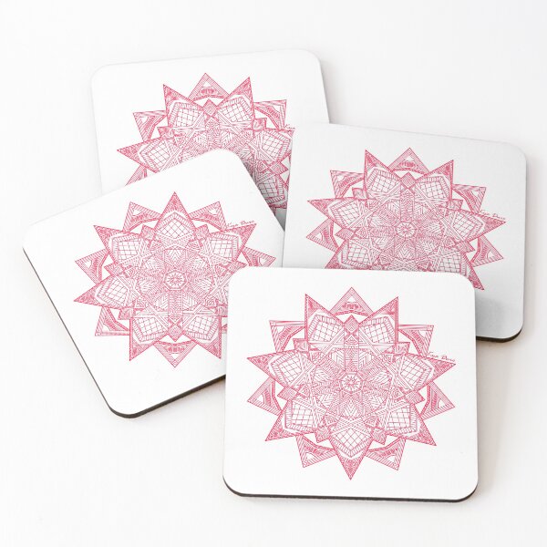 Item preview, Red Outline Mandala designed and sold by KyjdArts.