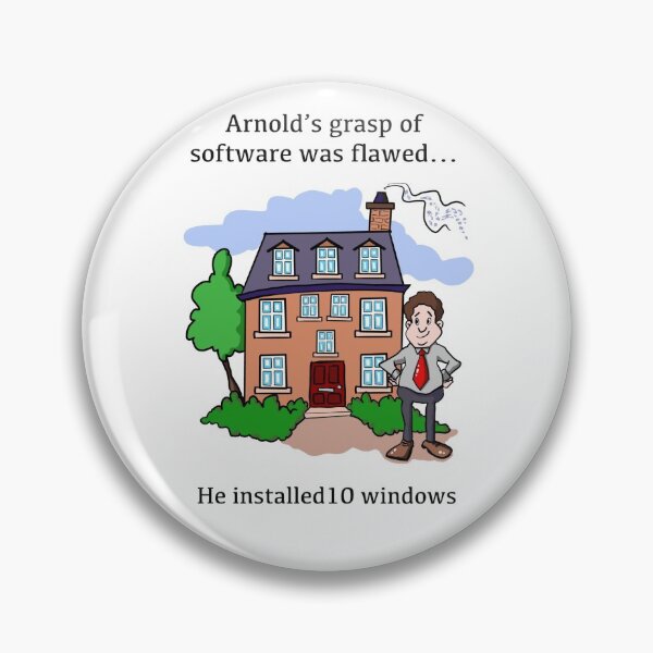 Item preview, Windows 10 cartoon designed and sold by SteveJHearn.