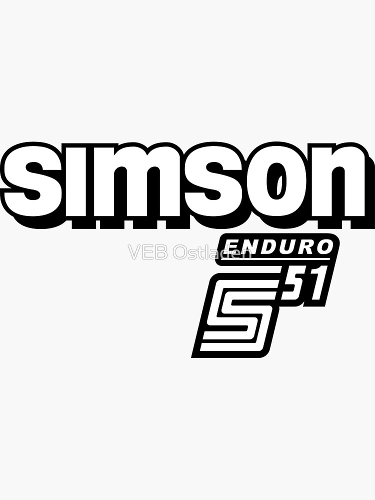 Simson S51 Enduro logo Sticker by VEB Ostladen