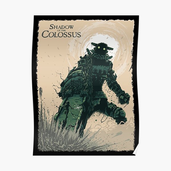 Shadow of The Colossus Bossfight Battle Artwork Poster