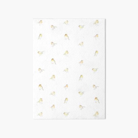 Robin Doodles Art Board Print