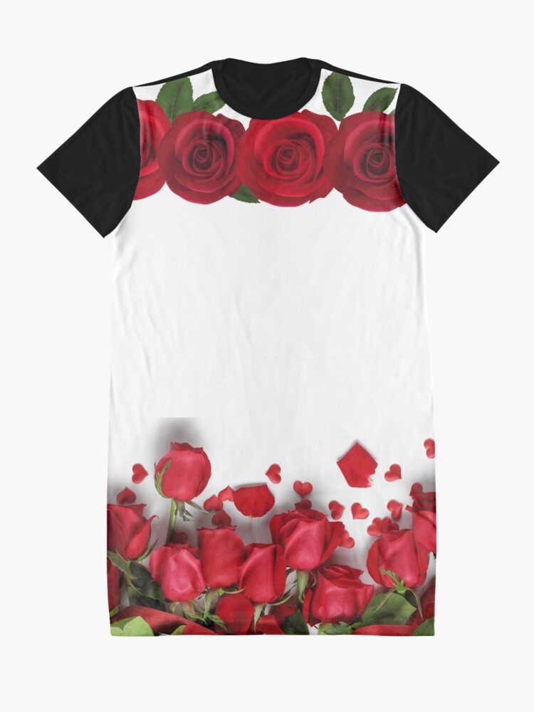 Thumbnail 3 of 5, Graphic T-Shirt Dress, 3D Rose designed and sold by alim0355.