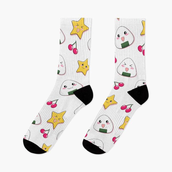 Item preview, Japanese Onigiri Emoticon Pattern designed and sold by shennit.